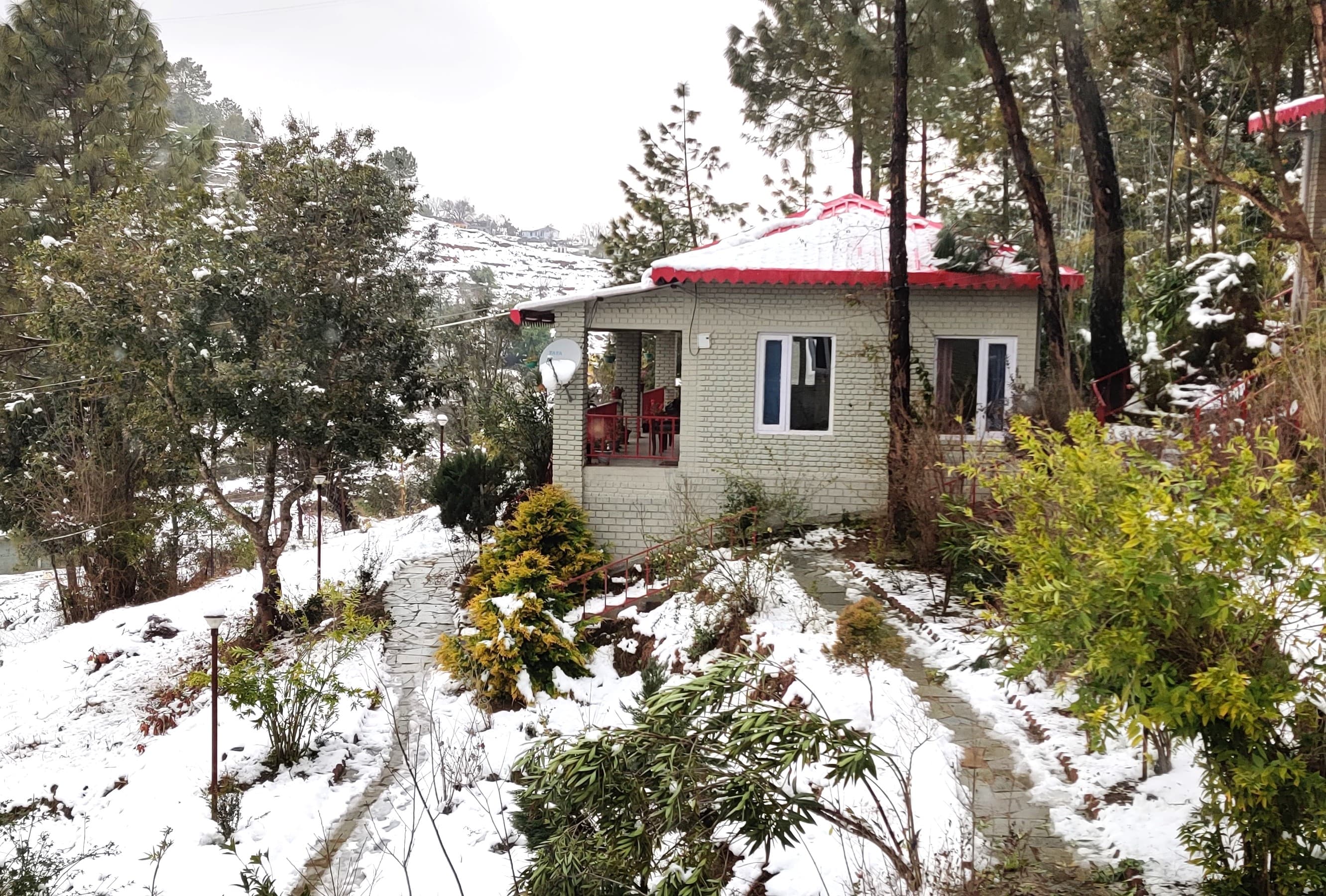 Scenic view of Ranikhet valley