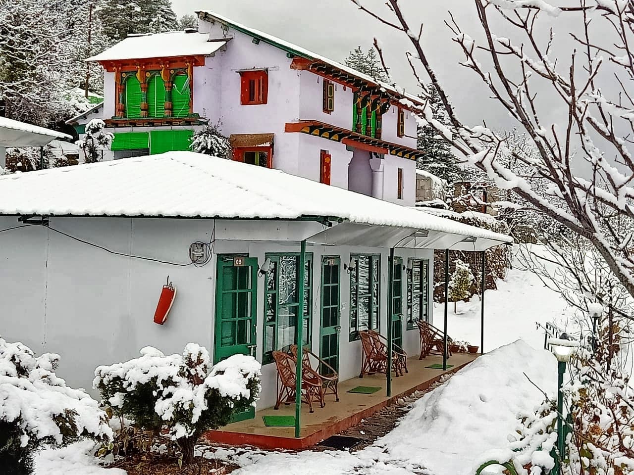 View of Himalayan High in Auli